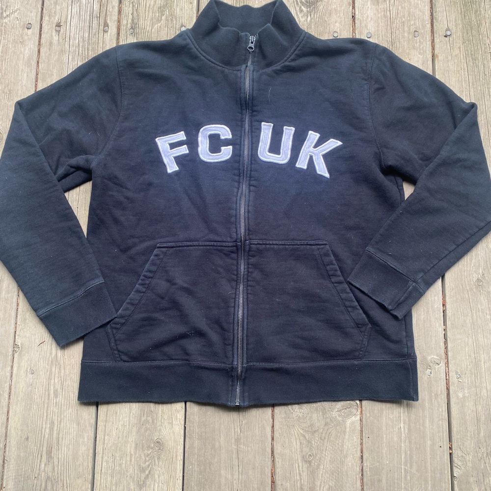 Fcuk zip up sweater